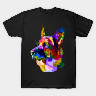 Dog German Shepard Art T-Shirt